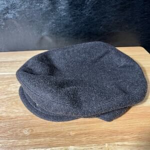 County Gentleman Gray Newsboy Wool/Cashmere‎ Blend Cap Size Medium